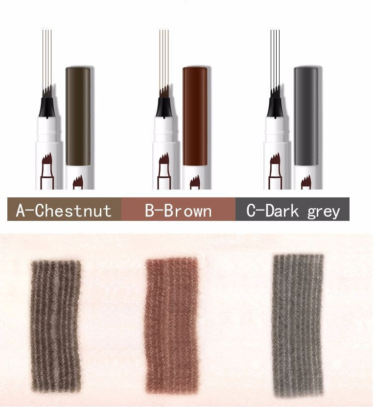 Eyebrow Pen – 4-Claw Fork Tip Tattoo Brow Pencil