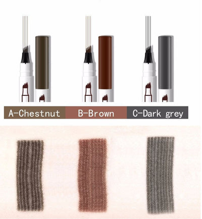 Eyebrow Pen – 4-Claw Fork Tip Tattoo Brow Pencil