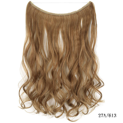 Halo Hair Extensions – 22” Silky Straight Synthetic