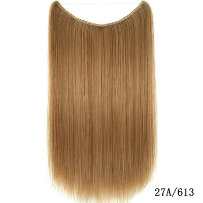 Halo Hair Extensions – 22” Silky Straight Synthetic