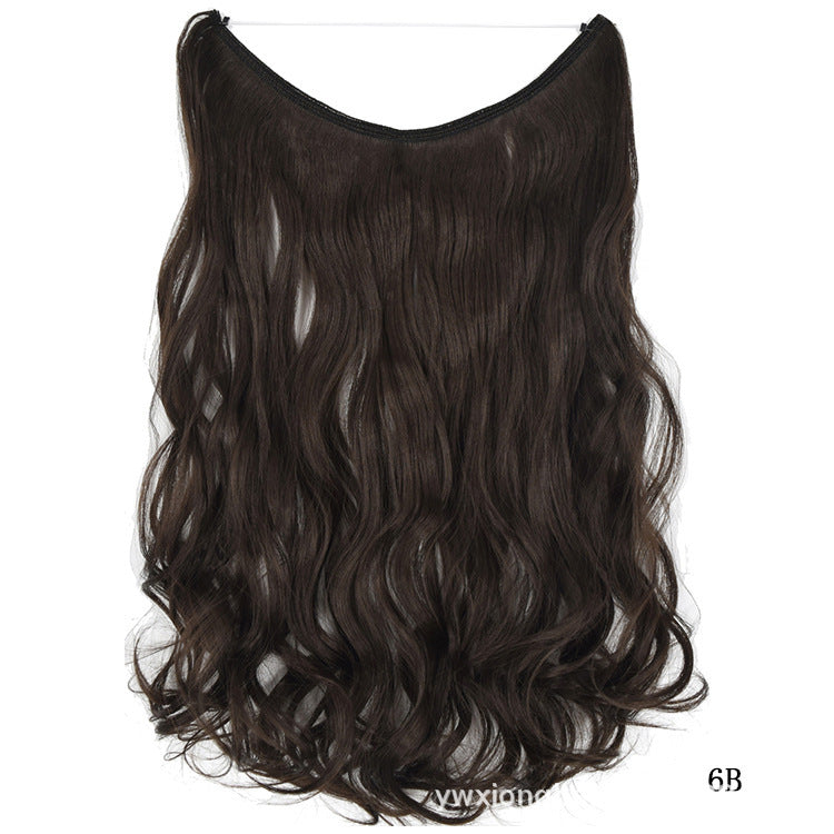 Halo Hair Extensions – 22” Silky Straight Synthetic