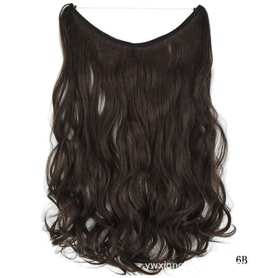 Halo Hair Extensions – 22” Silky Straight Synthetic