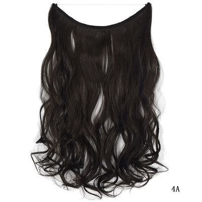 Halo Hair Extensions – 22” Silky Straight Synthetic