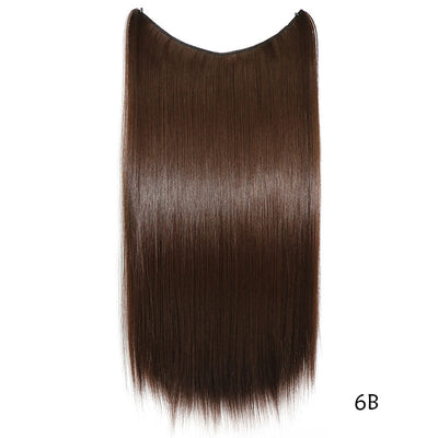 Halo Hair Extensions – 22” Silky Straight Synthetic