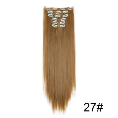 Wig Extensions 6-piece Set, Long Straight Hair