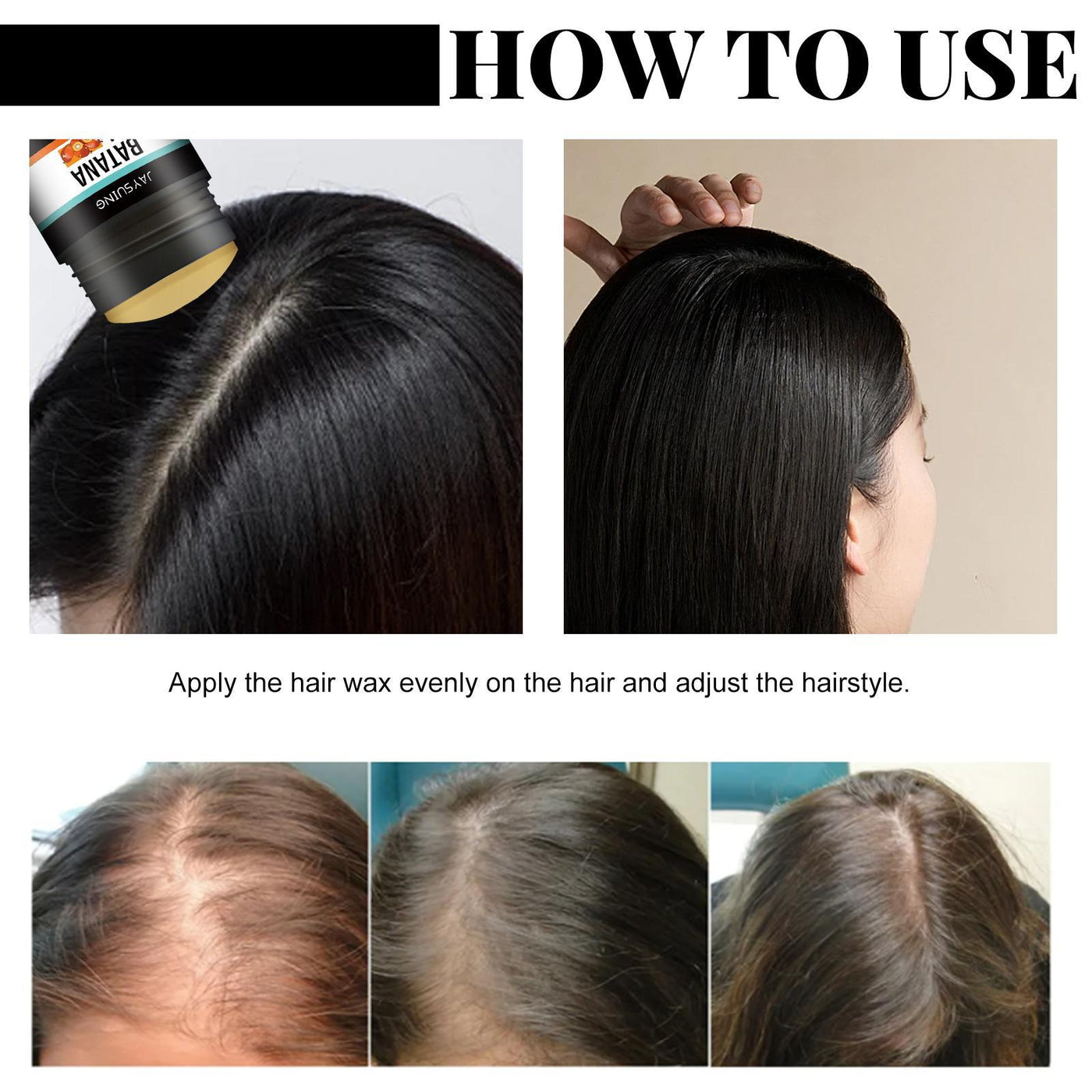 Hair Wax Stick with Batana Oil – Nourishing & Long-Lasting Hold