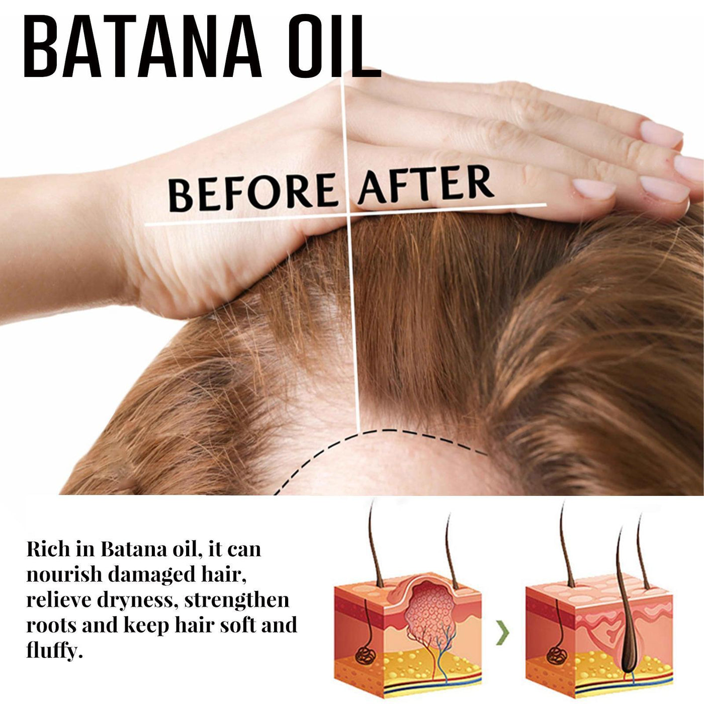 Hair Wax Stick with Batana Oil – Nourishing & Long-Lasting Hold